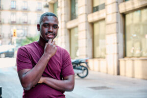 young black man poses after a rapid ethnography interview