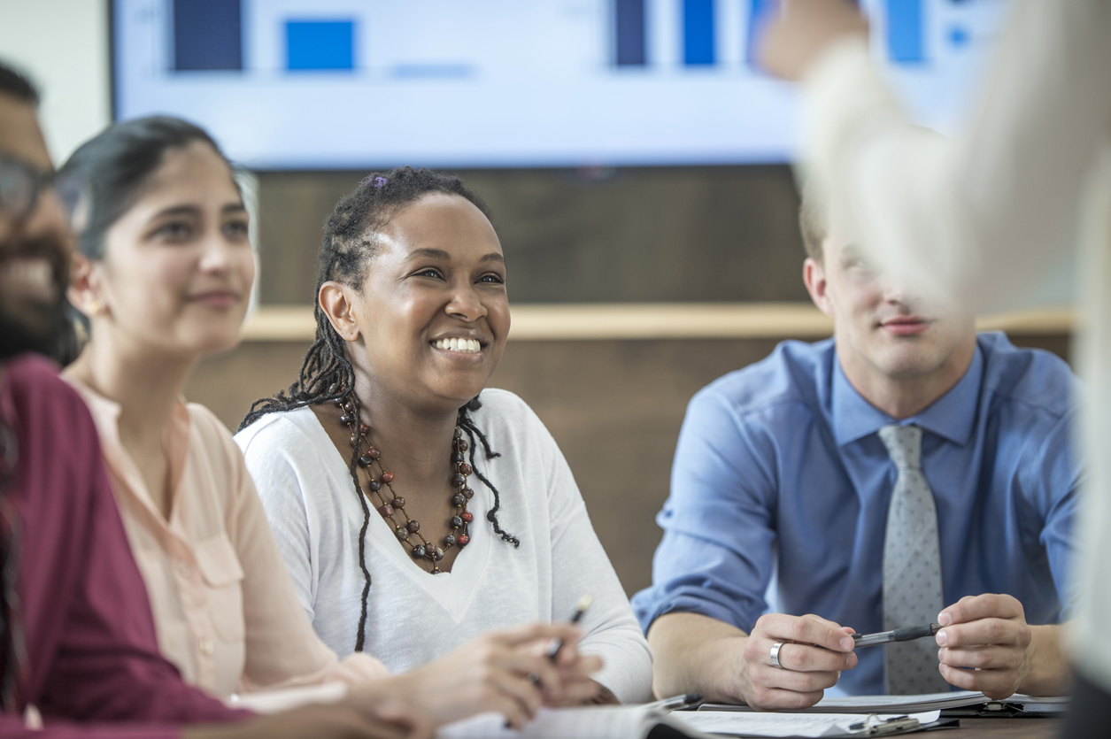 Coworker Leading a Presentation