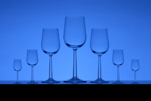 set of wine glasses