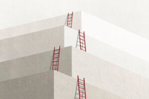 Series of Ladders Leading To Successively Higher Levels of UX maturity