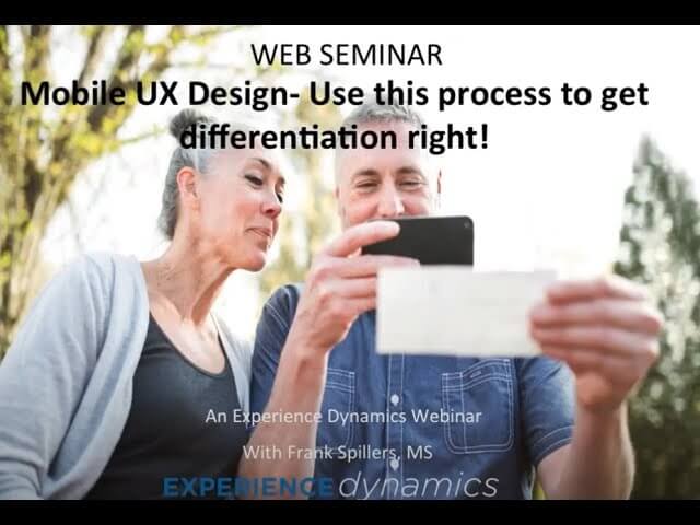 Mobile UX Design: Use this process to get differentiation right!