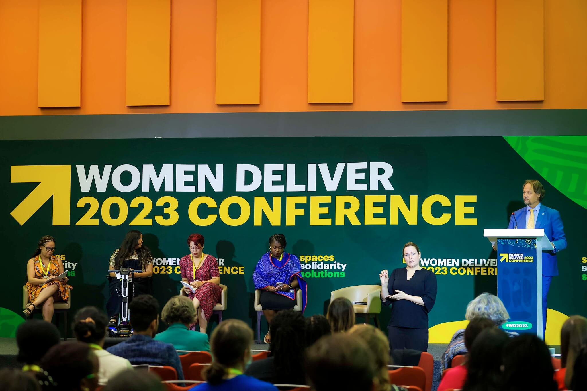 women deliver 2023 conference group of diverse attendees convene