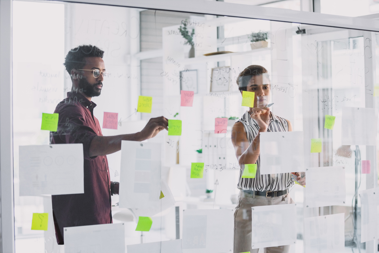 consumer UX consultants work on a flow