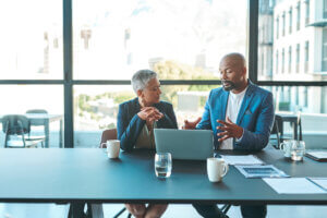 two stakeholders collaborate