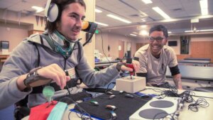Gamer with disability plays with Microsoft Surface Adaptive Kit