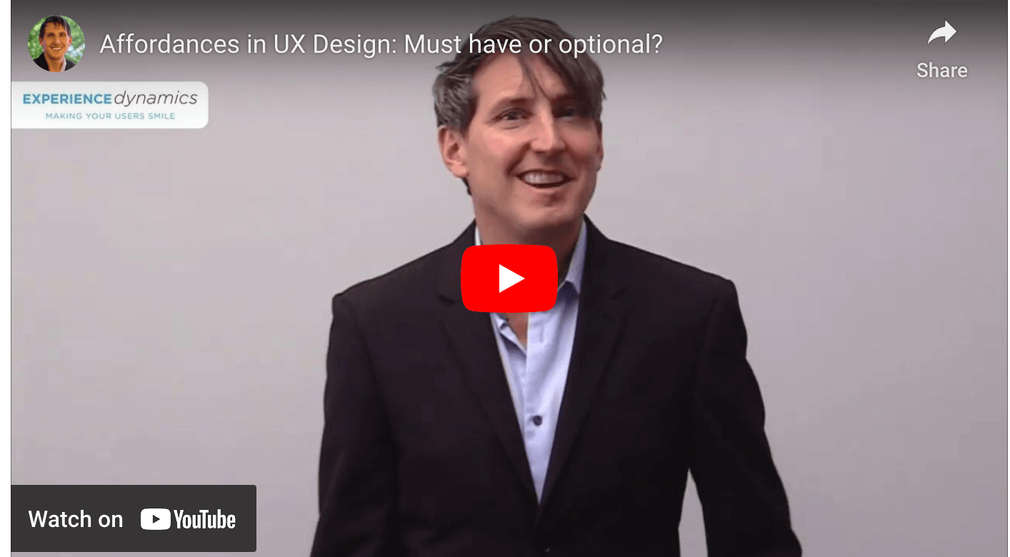 Frank Spillers UX guru discusses design affordances